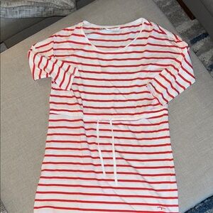 ONLY Red and White Striped Top